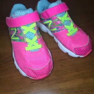 Pink new balance shoes